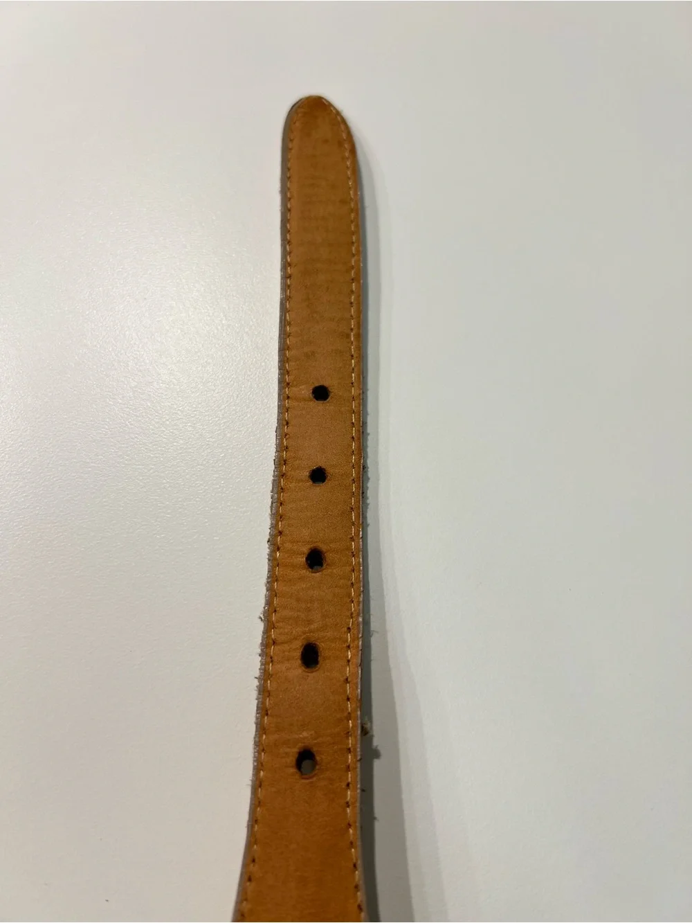 Justin Belt Size 40 Beige Top Grain Cowhide Vintage Made USA Western